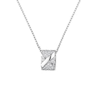 [Luxora]LIENS EVIDENCE DIAMOND PAVED NECKLACE