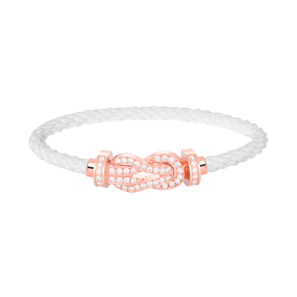 [Luxora]CHANCE Großes 8-stelliges Armband mit Diamanten, Volldiamant, Roségold