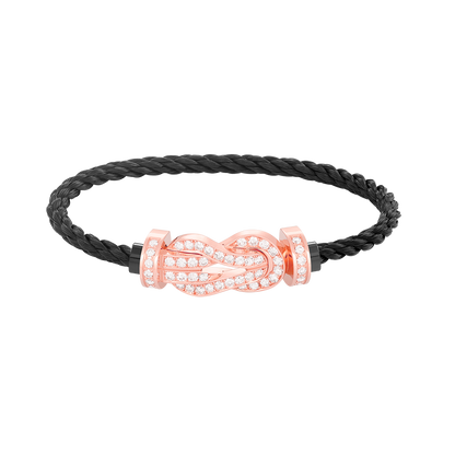 [Luxora]CHANCE Großes 8-stelliges Armband mit Diamanten, Volldiamant, Roségold