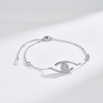 [Loxura]Lucky Eye Pave-Set Diamond Bracelet