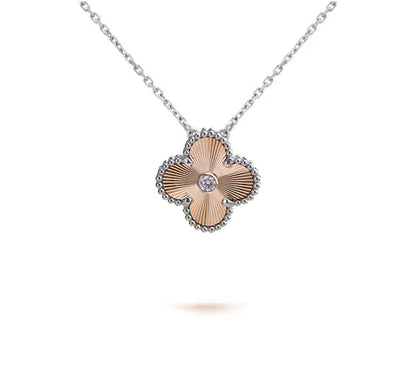 [Luxora]CLOVER 15MM NECKLACE SILVER COLLECTION