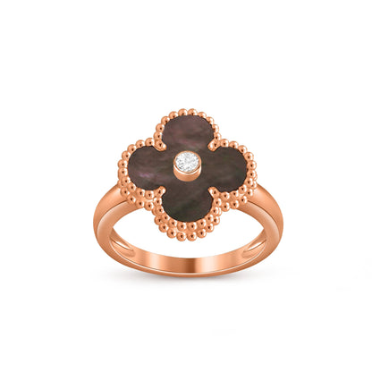 [Luxora]CLOVER DIAMOND RING ROSE GOLD COLLECTION