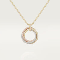 [Luxora]TRINITY LARGE FULL DIAMOND  NECKLACE