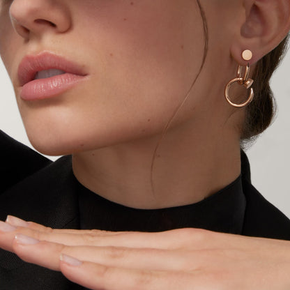 [Luxora]JUSTE NO DIAMOND DOUBLE EARRINGS
