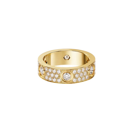 [Luxora]LOVE 5.5MM FULL-PAVE 6-DIAMOND RING