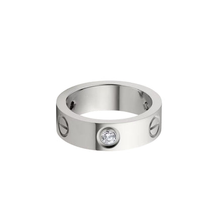 [Luxora]LOVE 5.5MM 3 DIAMOND RING