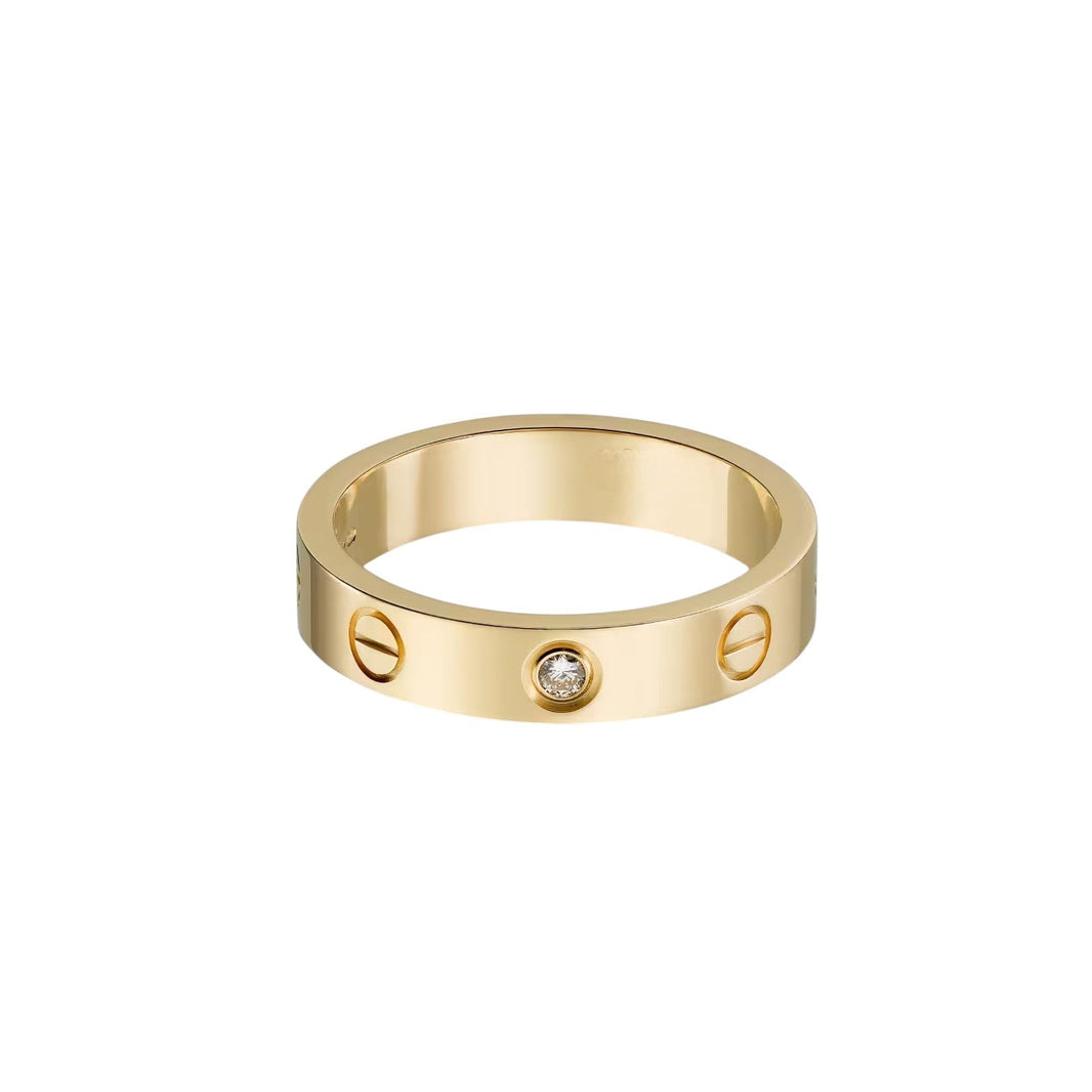 [Luxora]LOVE 4MM 1 DIAMOND RING