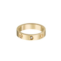 [Luxora]LOVE 4MM 1 DIAMOND RING