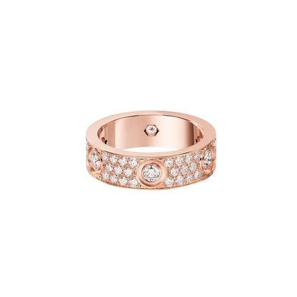 [Luxora]LOVE 5.5MM FULL-PAVE 6-DIAMOND RING