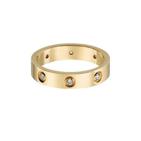 [Luxora]LOVE 4MM 8 DIAMOND RING