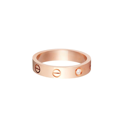 [Luxora]LOVE 4MM 1 DIAMOND RING