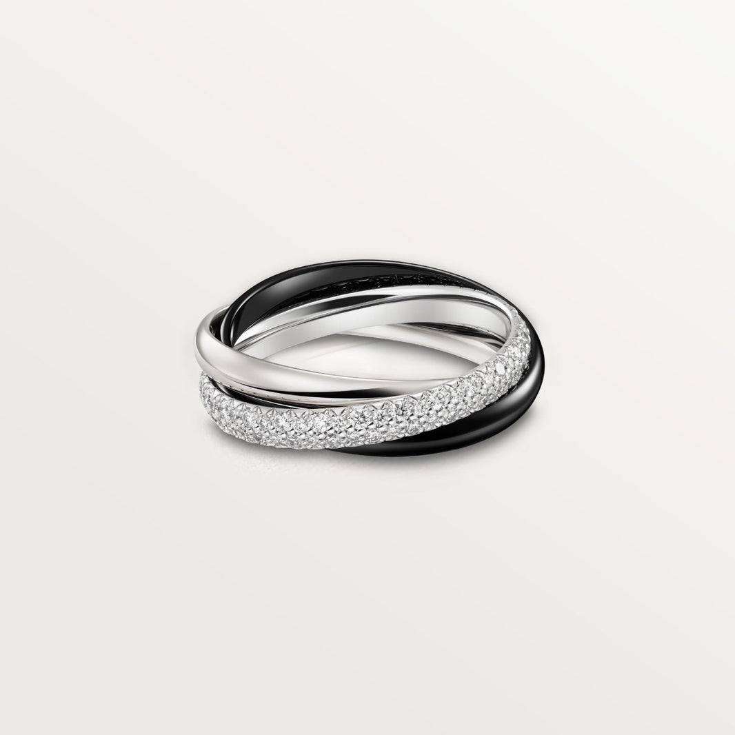 [Luxora]TRINITY 3.2MM RING BLACK CERAMIC