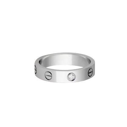 [Luxora]LOVE 4MM 1 DIAMOND RING