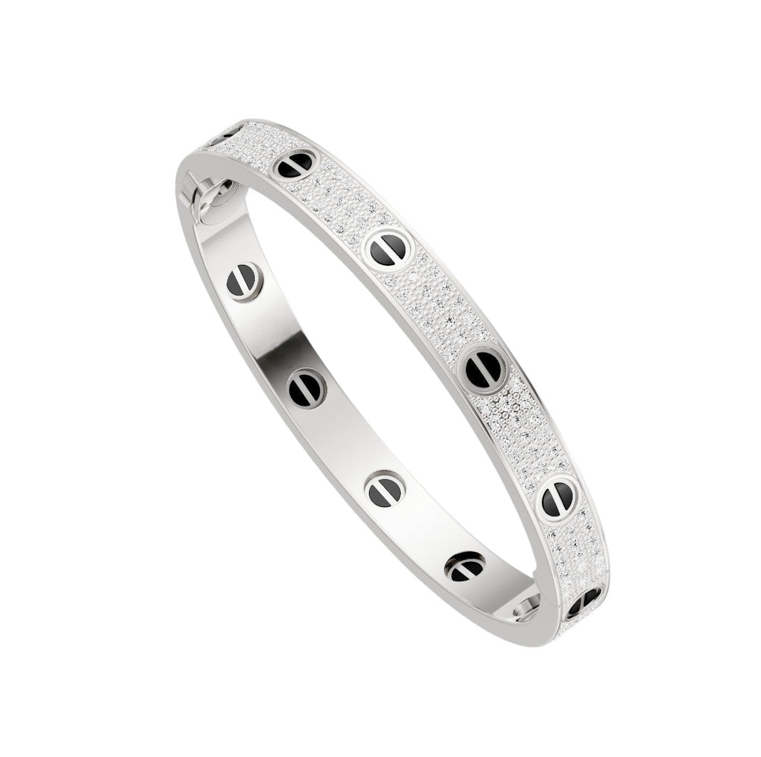 [Luxora]LOVE BRACELET 6.1MM DIAMOND-PAVED CERAMIC