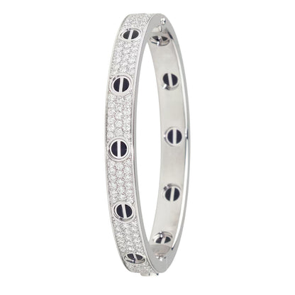 [Luxora]LOVE BRACELET 6.1MM DIAMOND-PAVED CERAMIC