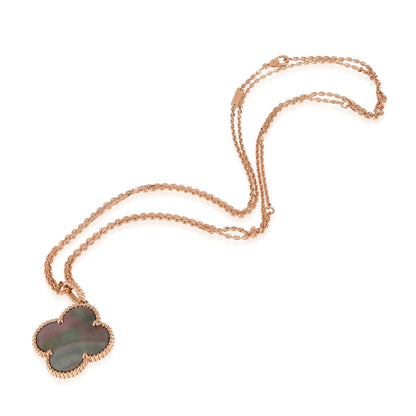 [Luxora]CLOVER 25MM GOLD DARK MOP BIG CLOVER NECKLACE
