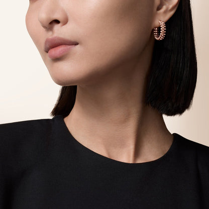 [Luxora]CLASH SMALL HOOP EARRINGS