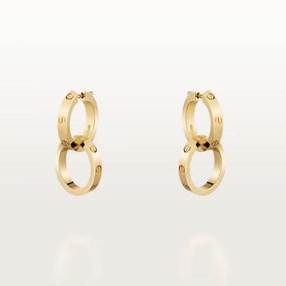 [Luxora]LOVE 3.3MM DANGLE EARRINGS