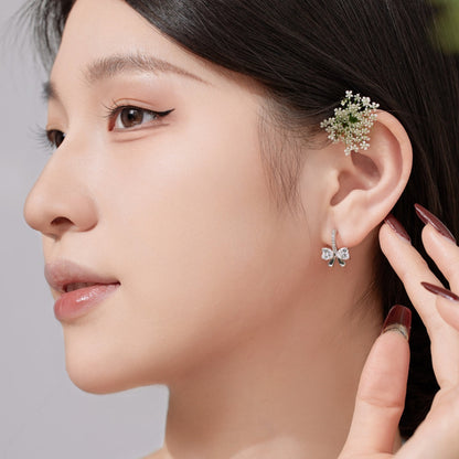 [Luxora]Exquisite Earrings With Heart-Shaped Bow Design