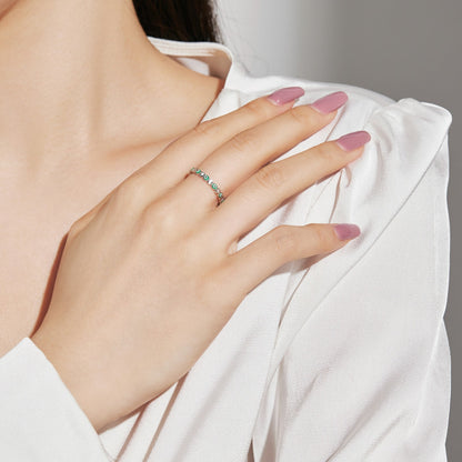 [Luxora]Sparkling Vibrant Round Shape Daily Ring