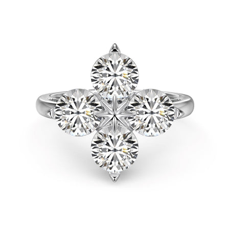 [Luxora]Four-Leaf Clover Eight-Pointed Star Ring