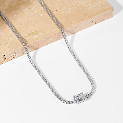 [Luxora]2.0カラット オーナメントエメラルドカットネックレス