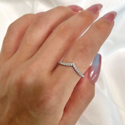 [Luxora]Elaborate Tennis Band Ring