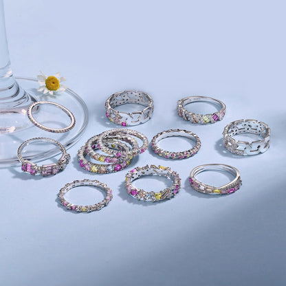 [Luxora]Radiant Sparkling Round Cut Daily Ring