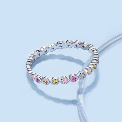 [Luxora]Radiant Sparkling Round Cut Daily Ring