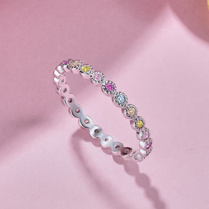 [Luxora]Radiant Sparkling Round Cut Daily Ring