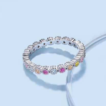 [Luxora]Unique Scintillating Round Cut Daily Ring
