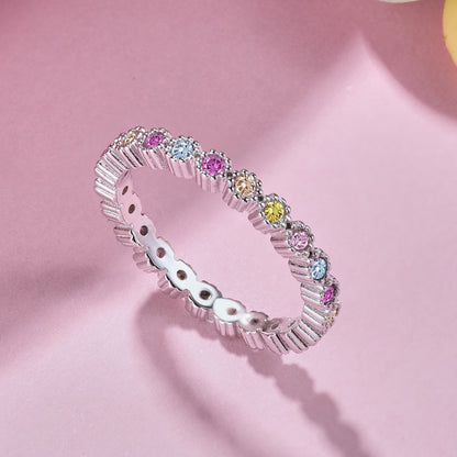 [Luxora]Unique Scintillating Round Cut Daily Ring
