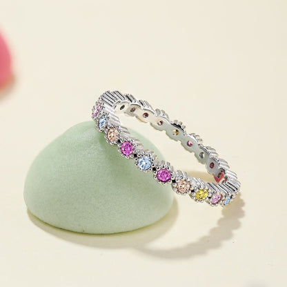 [Luxora]Unique Scintillating Round Cut Daily Ring