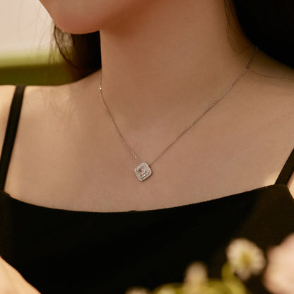 [Luxora]Sparkling Asscher Cut Necklace