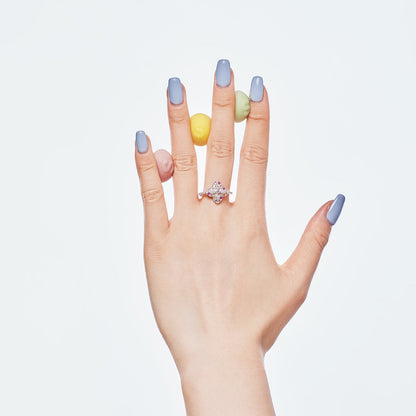 [Luxora]Luxurious Colorful Flower Shape Banquet Ring