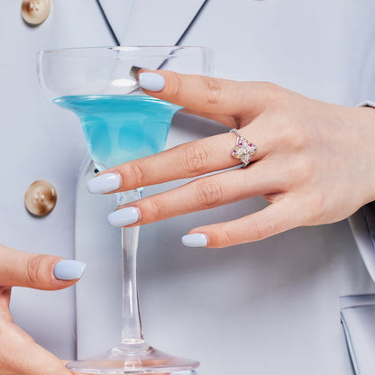 [Luxora]Luxurious Colorful Flower Shape Banquet Ring