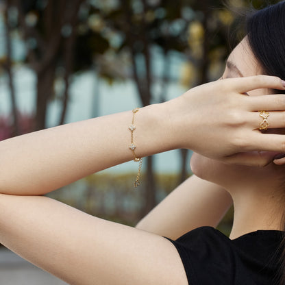 [Luxora]Four-Leaf Clover Hollow Butterfly Bracelet