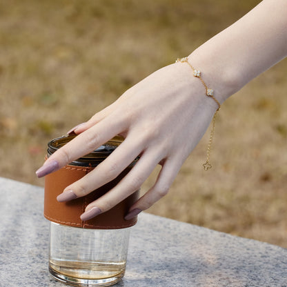 [Luxora]Four-Leaf Clover Hollow Butterfly Bracelet