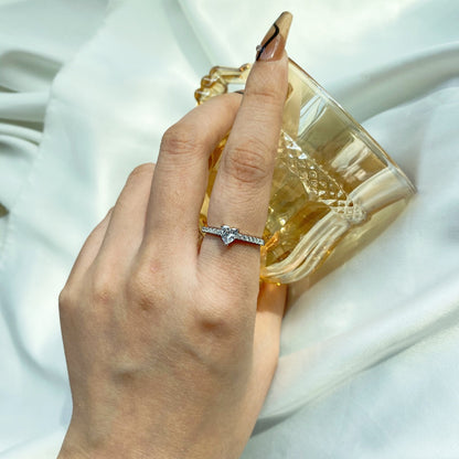 [Luxora]0.5 Carat CaratEternity Charming Heart Shape Lover Ring