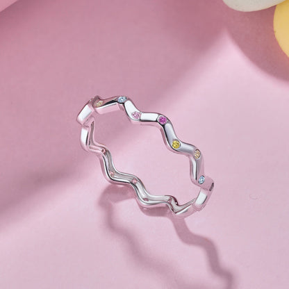 [Luxora]Ornate Vibrant Round Cut Daily Ring