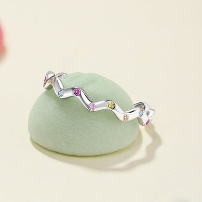 [Luxora]Ornate Vibrant Round Cut Daily Ring