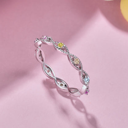 [Luxora]Elegant Energetic Round Cut Daily Ring