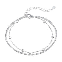 [Luxora]Delicate Bead Double Layer Bracelet