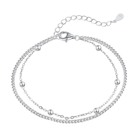 [Luxora]Delicate Bead Double Layer Bracelet