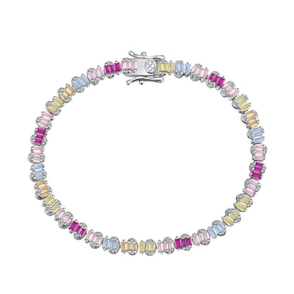 [Luxora]Delicate Colorful Emerald Cut Party Bracelet