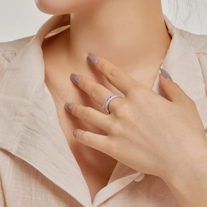 [Luxora]Ornate Colorful Radiant Cut Daily Ring