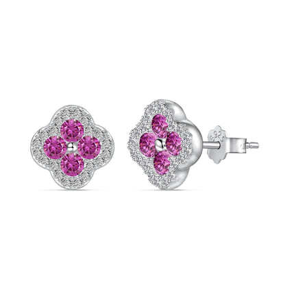 [Luxora]Four-Leaf Clover Flower Shaped Earrings