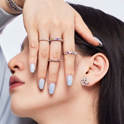 [Luxora]Unique Scintillating Round Cut Daily Ring