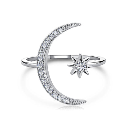 [Luxora]Eternity Moon & Star Ring