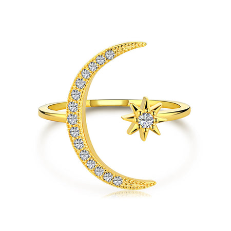 [Luxora]Eternity Moon & Star Ring